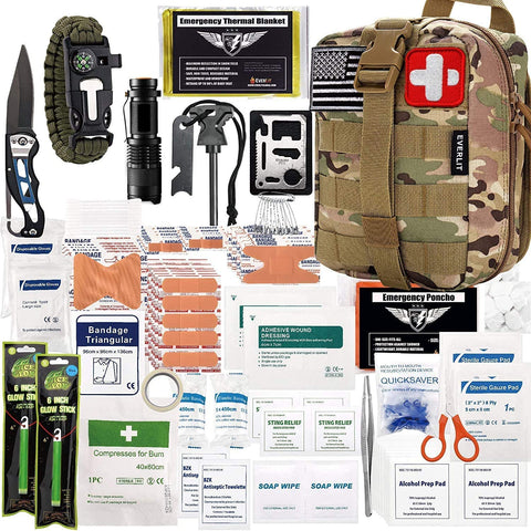 EVERLIT 250 Pieces Survival First Aid Kit